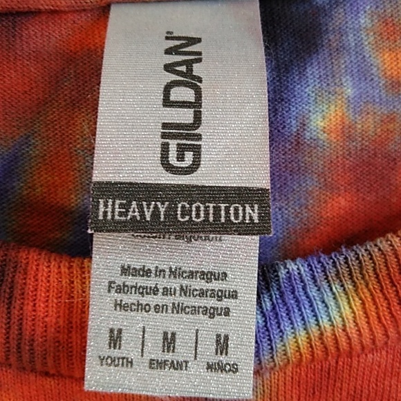 NEW TIE DYE S/S T SHIRT YOUTH MEDIUM - Picture 3 of 3